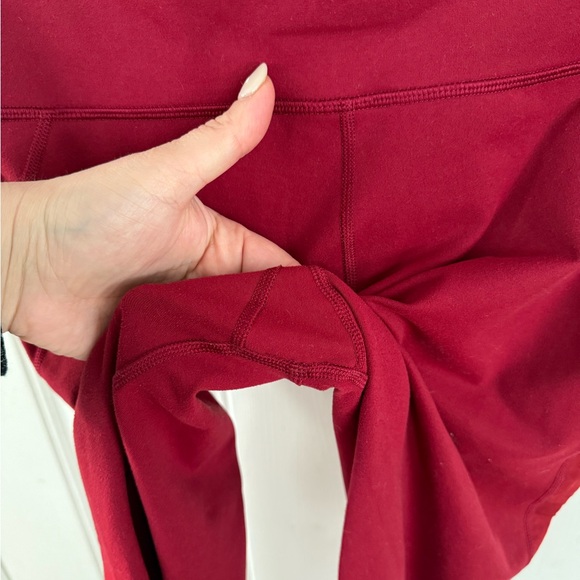 Fabletics PowerHold Maroon Leggings - Picture 6 of 6